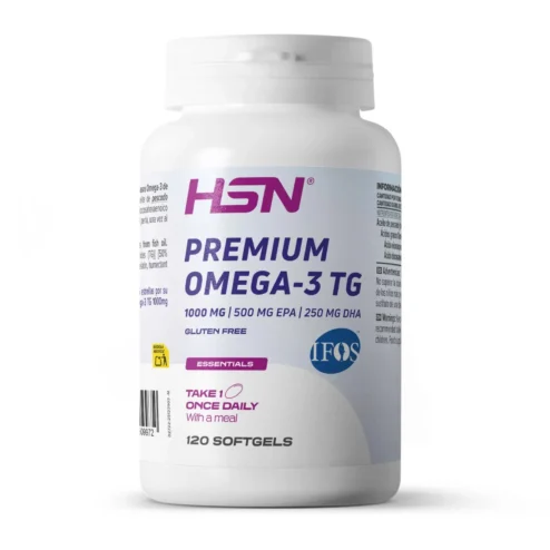 HSN Premium Omega-3 TG 1000 mg – IFOS sertifikuotos žuvų taukų kapsulės
